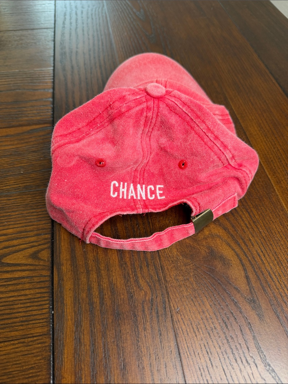 Red '3' Chance The Rapper Embroidered Baseball Cap - Picture 2 of 3
